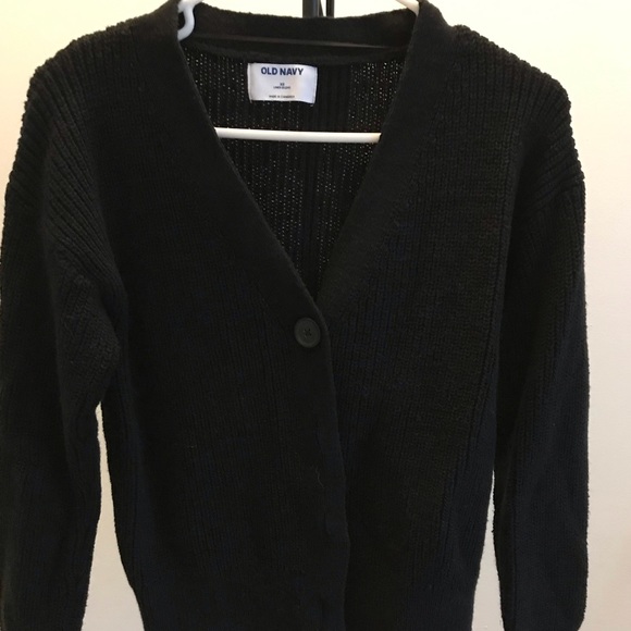 Old Navy Lightweight Cotton and Linen-Blend Shaker-Stitch Cadigan Sweater - Picture 2 of 7